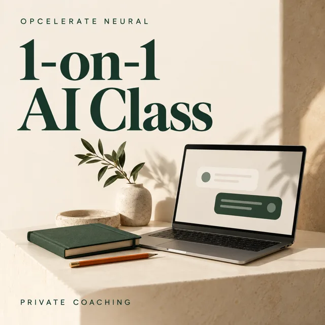 Opcelerate Neural 1-on-1 AI Class product cover: private coaching