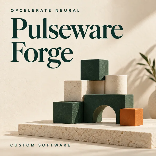 Opcelerate Neural Pulseware Forge Custom Software product cover: custom software