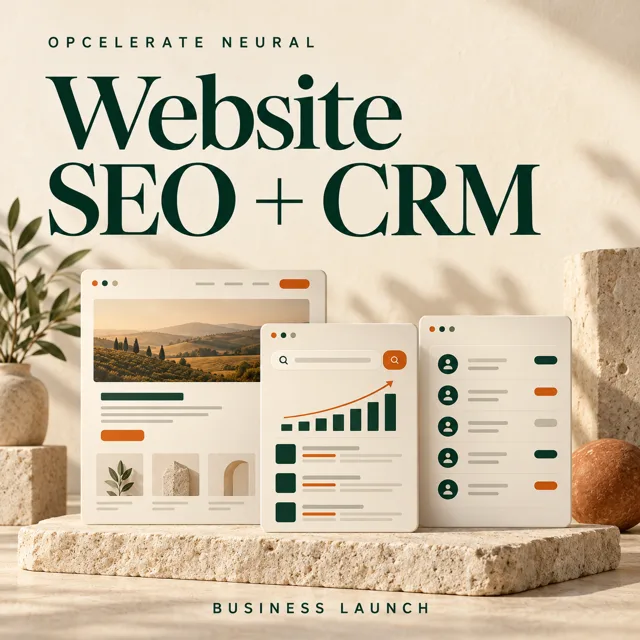 Opcelerate Neural Website SEO CRM Launch product cover: business launch