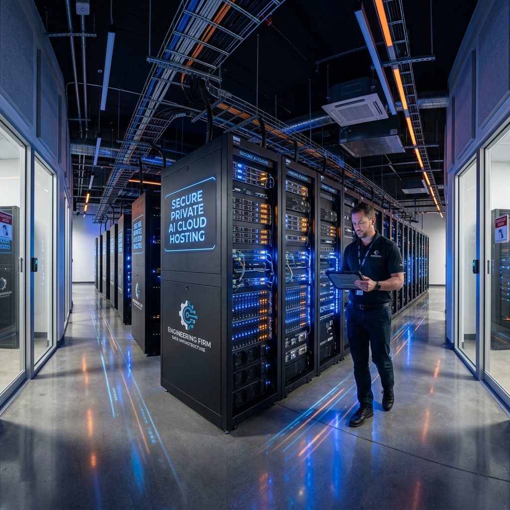 Private AI infrastructure with secure data center and agent workflow controls