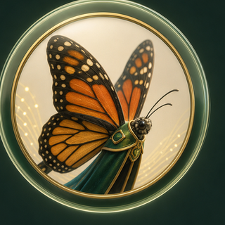 Monarch badge