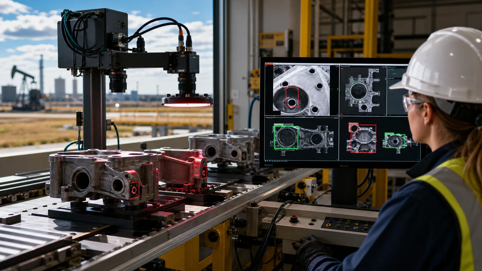 Alberta industrial team using computer vision and AI workflow inspection