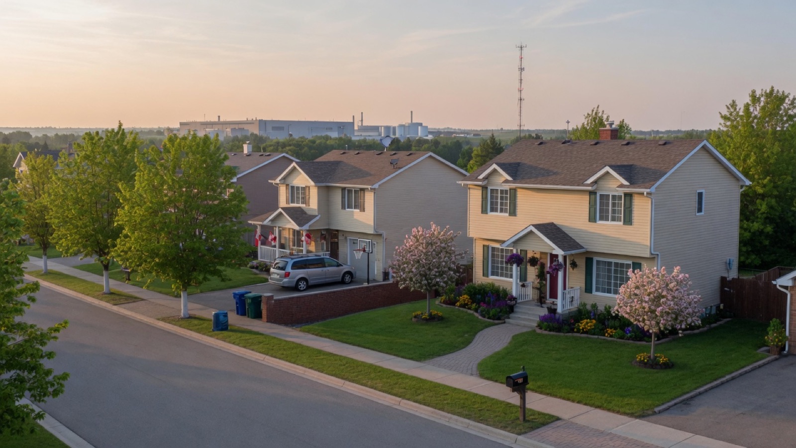 Alberta suburban home and neighborhood character