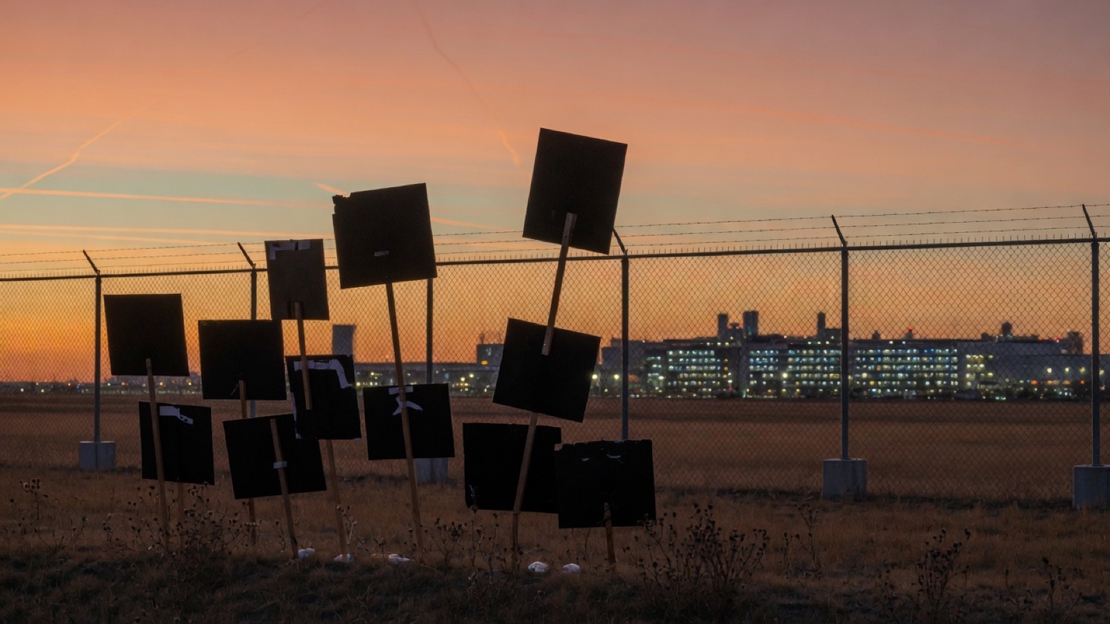 Infrastructure debate at dusk — shape capacity, do not exile the future