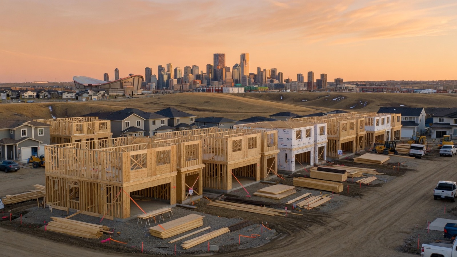 New Alberta housing construction — homes and compute are not a zero-sum war