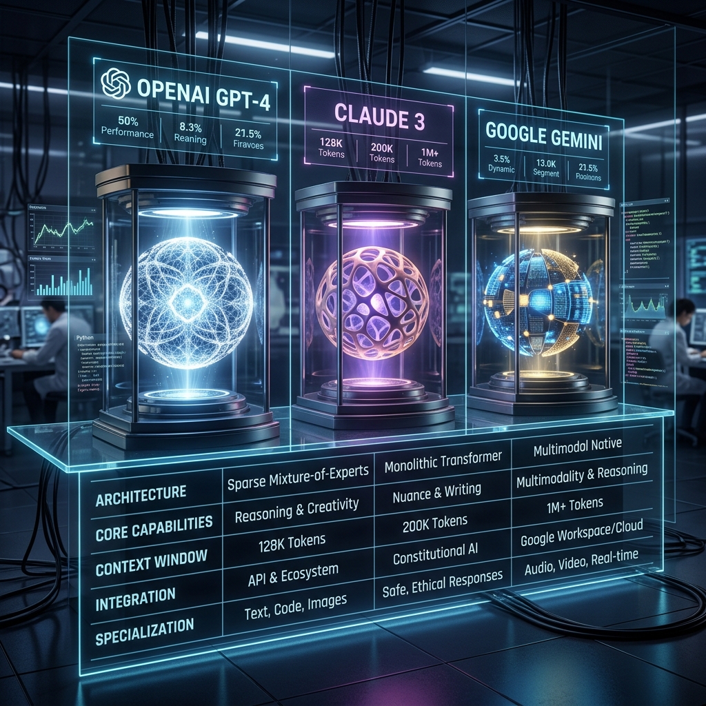 OpenAI o3 vs Claude Thinking vs Gemini 2.5 Pro