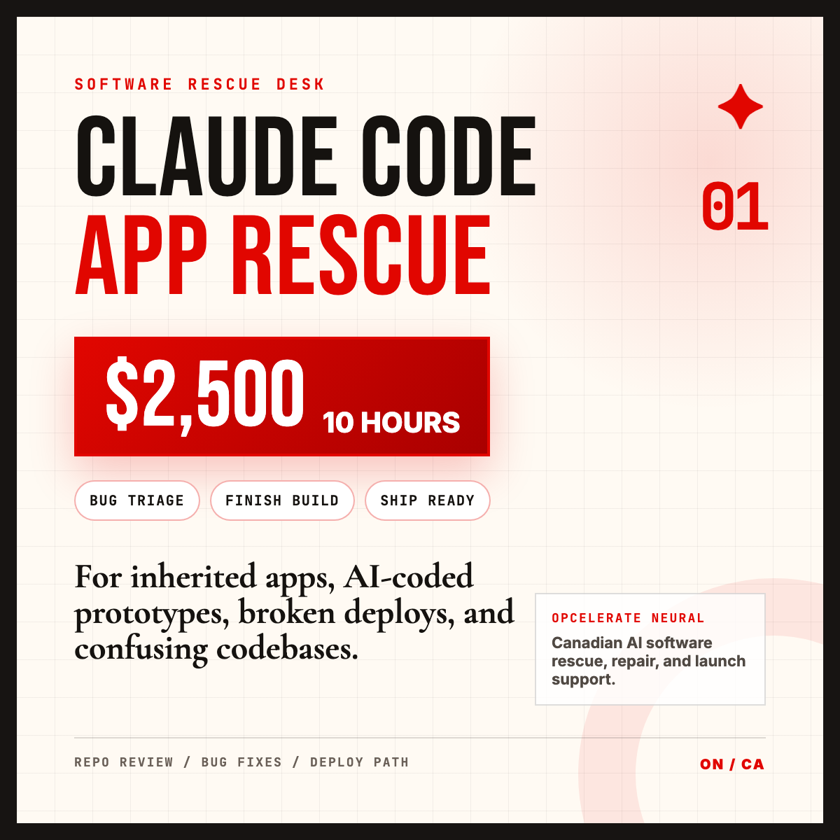 Claude Code app rescue promo image
