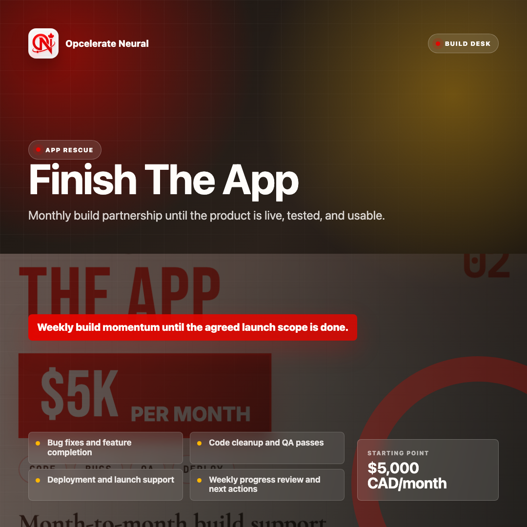 Finish The App Monthly Build Partnership